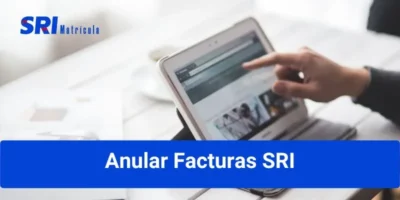 Anular Facturas electrónicas sri