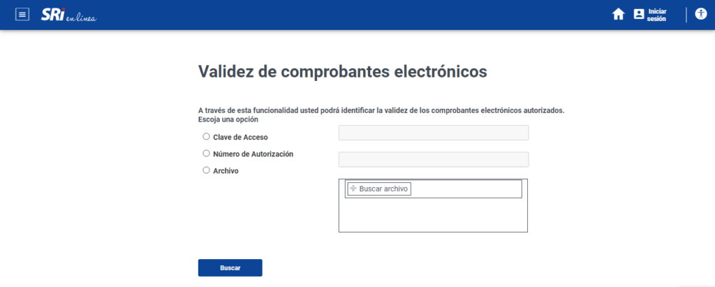 Validez de comprobantes electrónicos