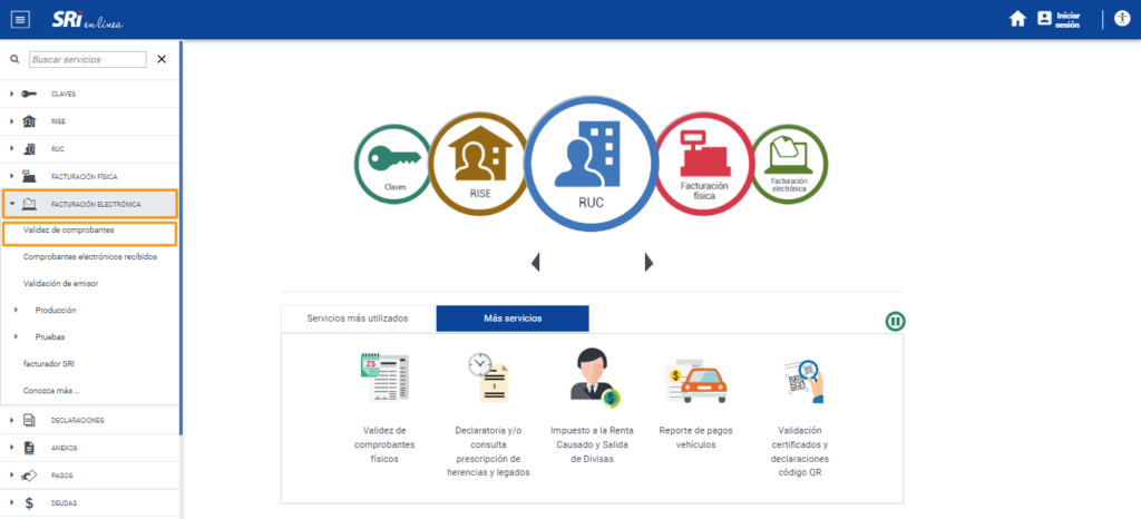 Validación de Facturas electrónicas SRI